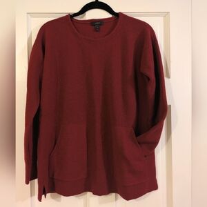 J. Crew Merino Wool Pocket Tunic Sweater M